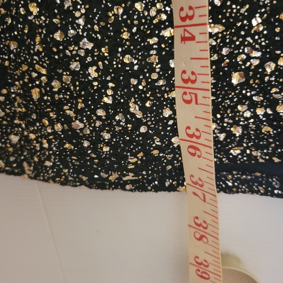 Silver and Gold glam plus size mini maternity dress by Pink Blush size 3X - Picture 6 of 6